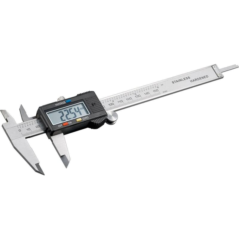 Digital caliper 150 mm. XXL display, RS-232 dataport. Digital caliper 150 mm. XXL display, RS-232 dataport.