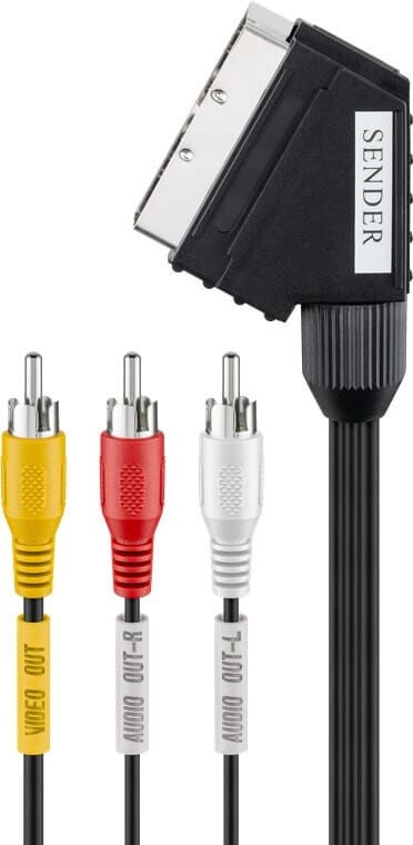 RF Modulator tilslut AV signal med Scart eller Phono.  - tilslut nemt en AV kilde til dit TV