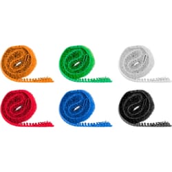 Velcro kabelbånd, pakke med 6 farver. Få styr på ledninger og kabler med velcro bånd.