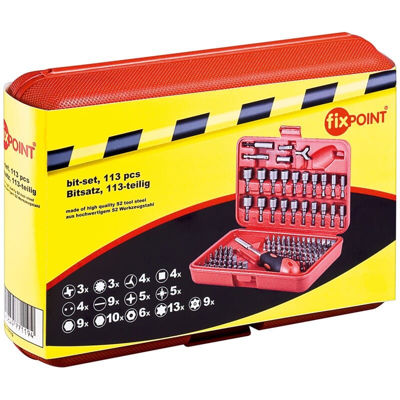 BIT BOX 113 PCS. PRO S2 steel