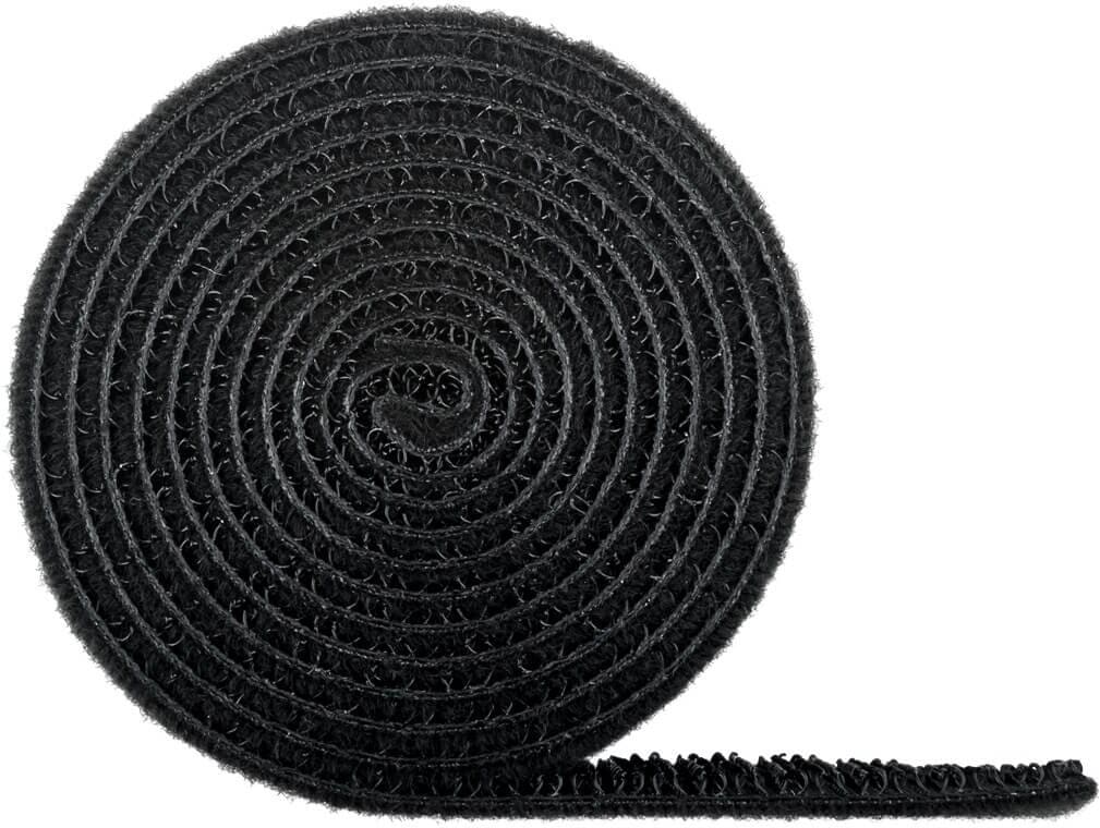 Velcro kabelbånd, sort - få styr på ledningerne. Velcrobånd 1 meter 20 mm bred