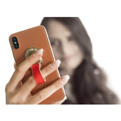 Smartphone finger strop Sort/ Rose