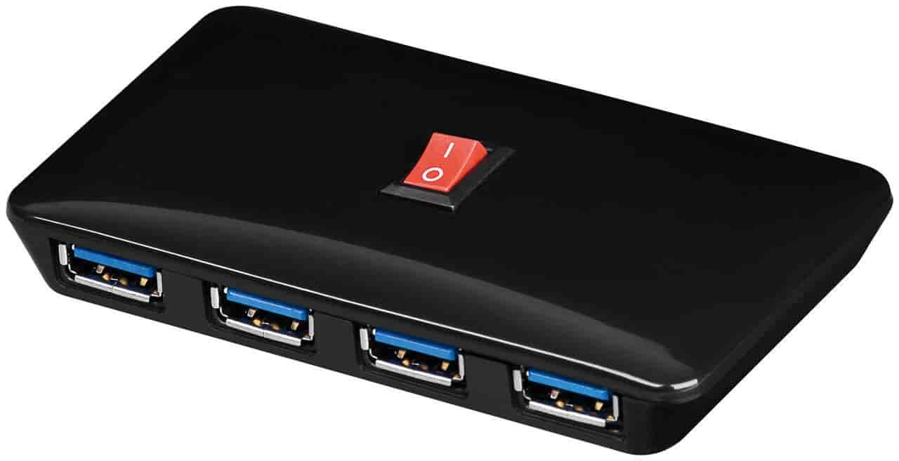 Get more super fast USB ports - 4 x USB 3.0 HUB with switch.