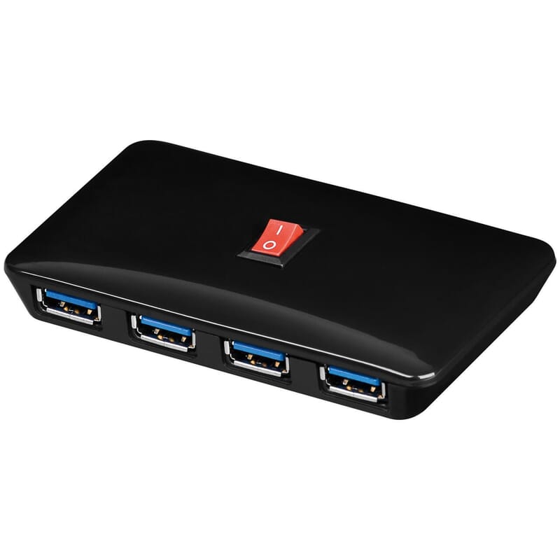 Get more super fast USB ports - 4 x USB 3.0 HUB with switch.