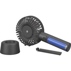 Mini-håndventilator med stativfunktionMini-hand fan with stand function, rechargeable replaceable batterygoobay