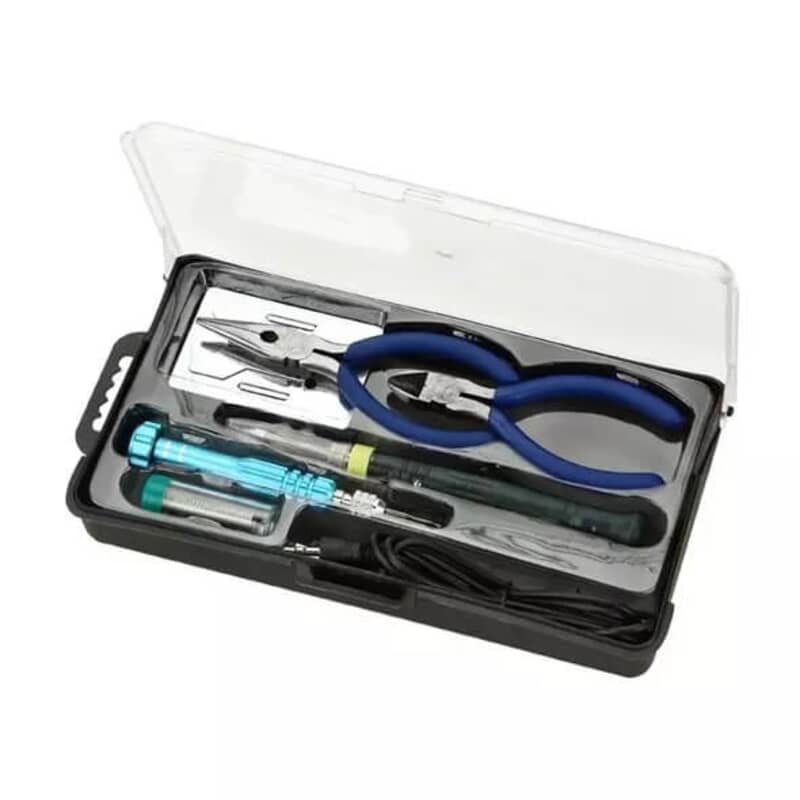 USB soldering iron 8W, complete set.Practical set for soldering and small repairs. Complete set, delivered in a plastic box. The USB soldering iron allows you to quickly and efficiently repair or install electrical equipment. The USB soldering iron has a power of 8W has a long, thin tip that can solder in hard-to-reach areas. Simply connect a suitable USB power supply (not included).N.A. USB soldering iron 8W, complete set.Practical set for soldering and small repairs. Complete set, delivered in a plastic box. The USB soldering iron allows you to quickly and efficiently repair or install electrical equipment. The USB soldering iron has a power of 8W has a long, thin tip that can solder in hard-to-reach areas. Simply connect a suitable USB power supply (not included).N.A.