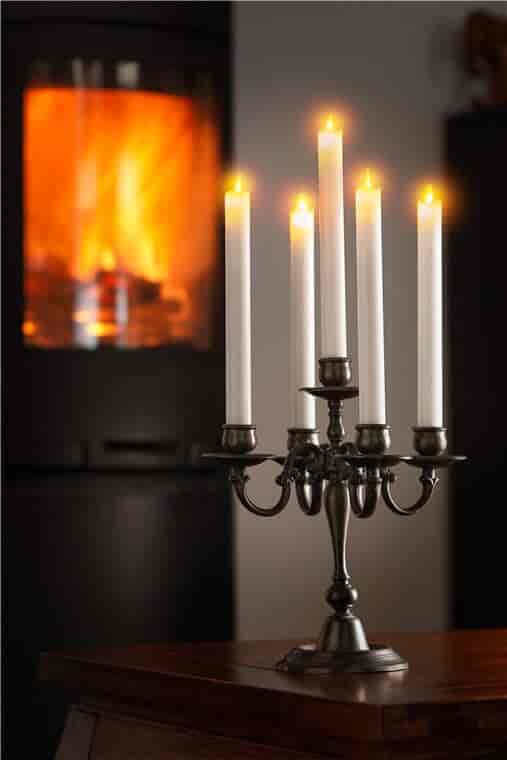 LED real wax rod candles,...