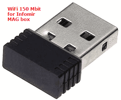 WiFi Stick Trådløs Nano Adapter MAG BoxN.A.IPTV modtagere Sort WiFi Stick trådløs Nano Adapter til MAG IPTV og multimediacenterTil dig der har en MAG box uden WiFi. Genkendes i alle MAG bokse og giver dig hurtigt muligheden for at anvende din Infomir MAG boks trådløst.Kompakt nano udførelse, 150 Mbit.