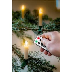 Juletræslys trådløse LED lys med fjernbetjening og timer
