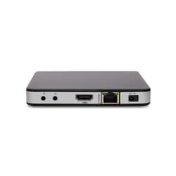 TVIP 605 IPTV Boks TVIP v. 605 bagside med tilslutninger IR AV HDMI ETHERNET og 12 volt forsyning