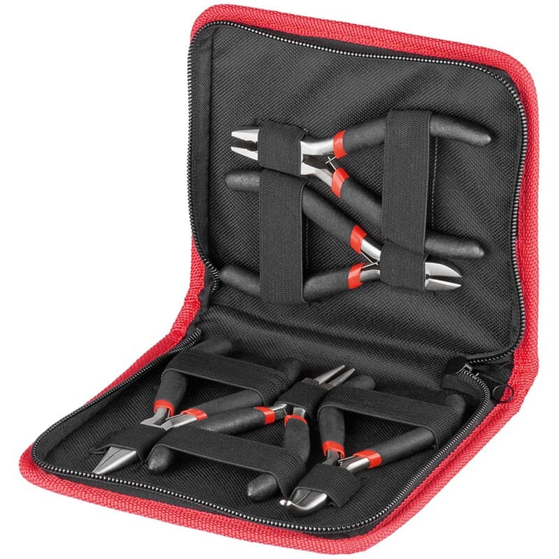 Plier set with insulated grip, for electronic technicians. 5 pcs. Plier set with insulated grip, for electronic technicians. 5 pcs.