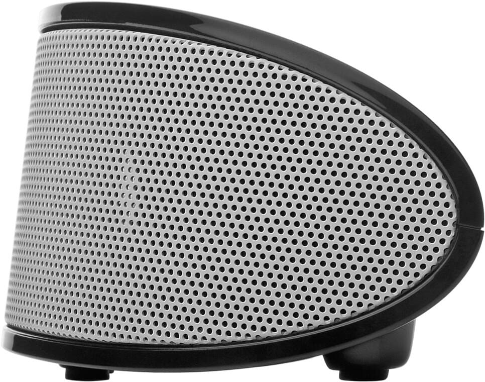 SoundBar stereo speaker with USB plug, BlackEasy, stylish, and compact - this is how beautiful an appealing sound upgrade for notebooks and tablets can look! The compact 2-way speaker has a passive subwoofer membrane and, with its digital amplifier, it offers remarkable sound and appealing volume. The integrated sound card makes it completely plug 'n play ready via USB with any appropriately equipped PC, Mac, monitor, or TV. Alternatively, the SoundBar can also be connected to many smartphones or tablets via a classic AUX connection and can even run for several hours on battery when you're on the go.goobay