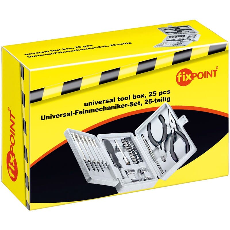 Værktøjssæt for finmekanik og elektronikarbejde, 25 dele
