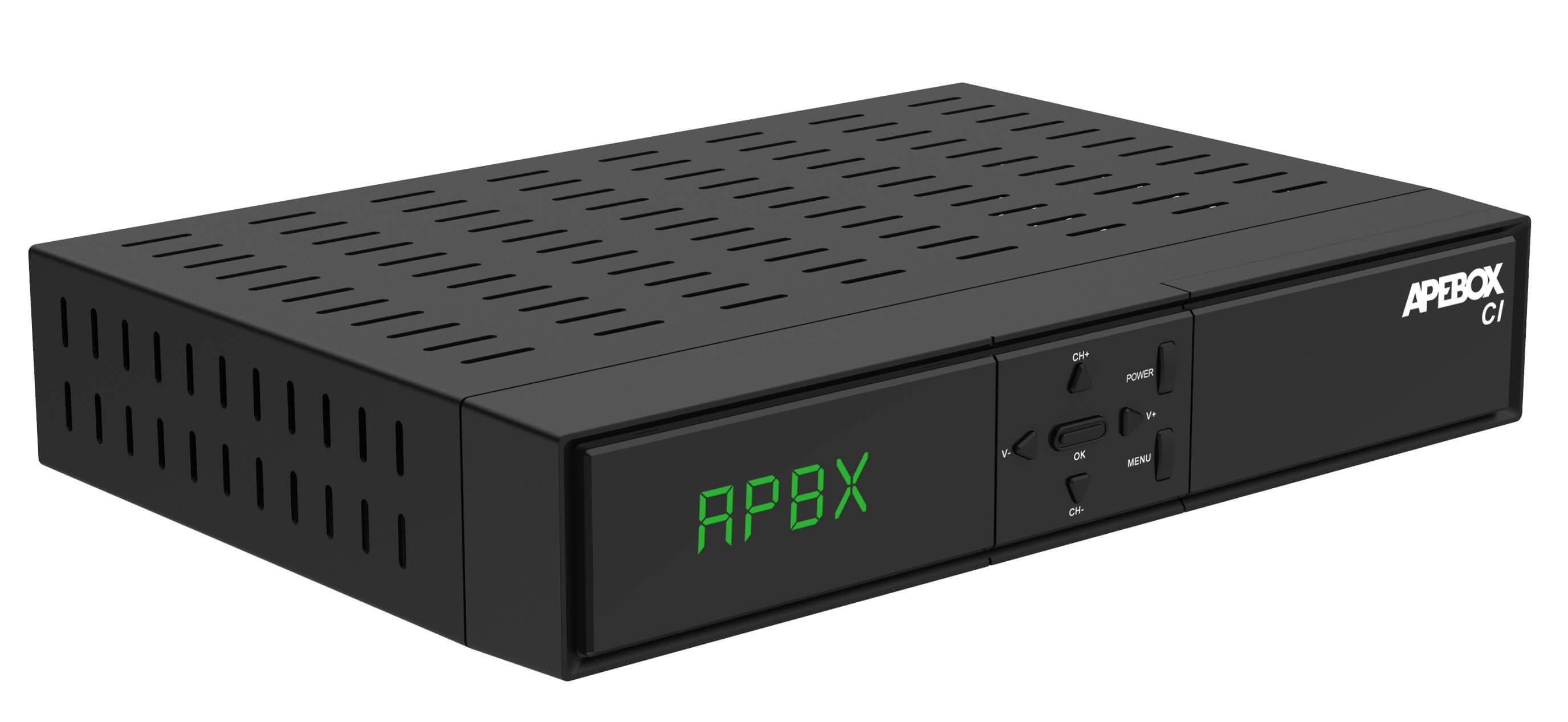 Apebox CI DVB S T2 C modtager Billig TV boks med CA slot Modtager parabol antenne og kabel TV