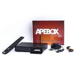 Apebox CI TV Boks - her vist med ekstraudstyr - WiFi