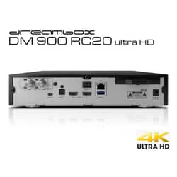 Dreambox DM900 RC20 med DVB-S2X MIS (multistream) tuner - nuy med ekstra flashram