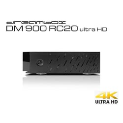 Dreambox DM900 RC20 UHD 4K E2 receiver 1x DVB-S2X MIS Dual TunerDreambox DM900 RC20 UHD 4K. The first Ultra-HD Dreambox combines all the quality features for which the Dreambox brand is renowned worldwide: powerful hardware, enormous computing power as well as the continuously evolved Dreambox OS provide the foundation of an Ultra-HD media system that is optimally prepared for the demands of the digital TV of the future.Dream Multimedia - Dream Property