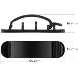Self-adhesive cable holder for table - set of 6 pieces, blackSelf-adhesive cable holder. Set of 6 pcs. cable holders with 3M adhesive pad. Flexible cable management that fixes cables and wires. Prevents wires from falling behind and under the desk. Also perfect for cabling under the desk.goobay