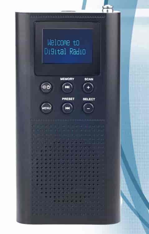 FM og DAB+ Radio, lommeradio, med udgang til headset