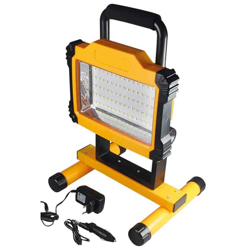 LED Worklight with 75 SMD LED and accu power
