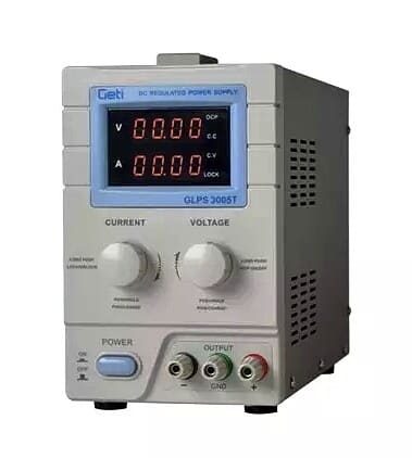 DC power supply with display, variable laboratory power supply 0-30 V 0-5 A.