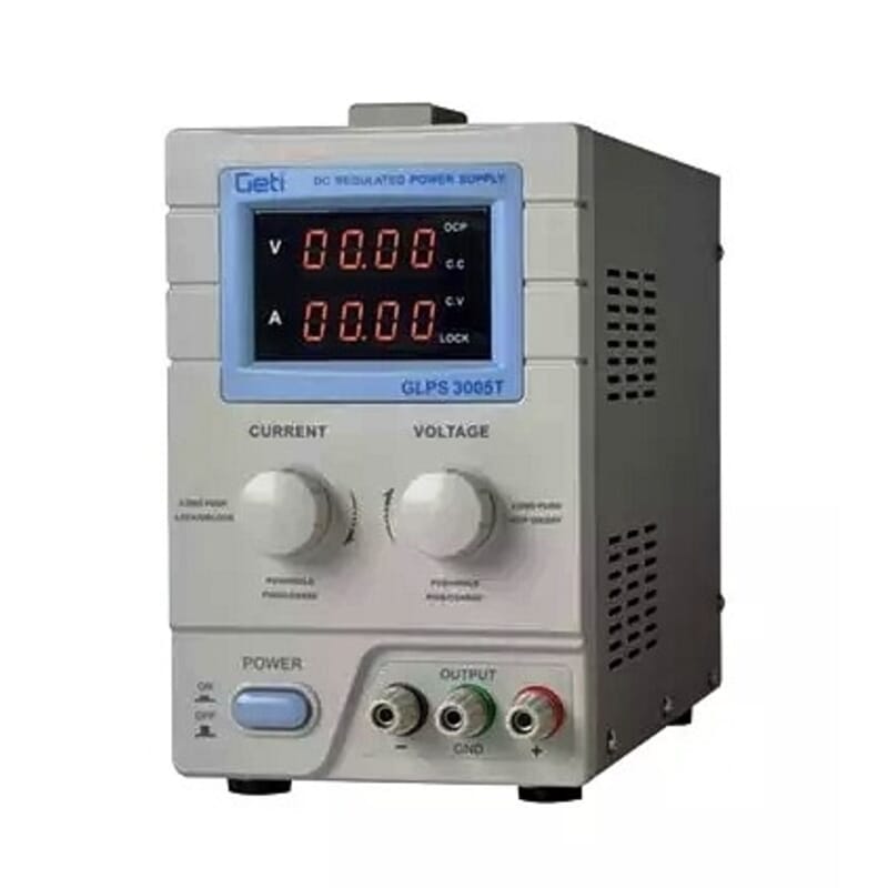 DC power supply with display, variable laboratory power supply 0-30 V 0-5 A.