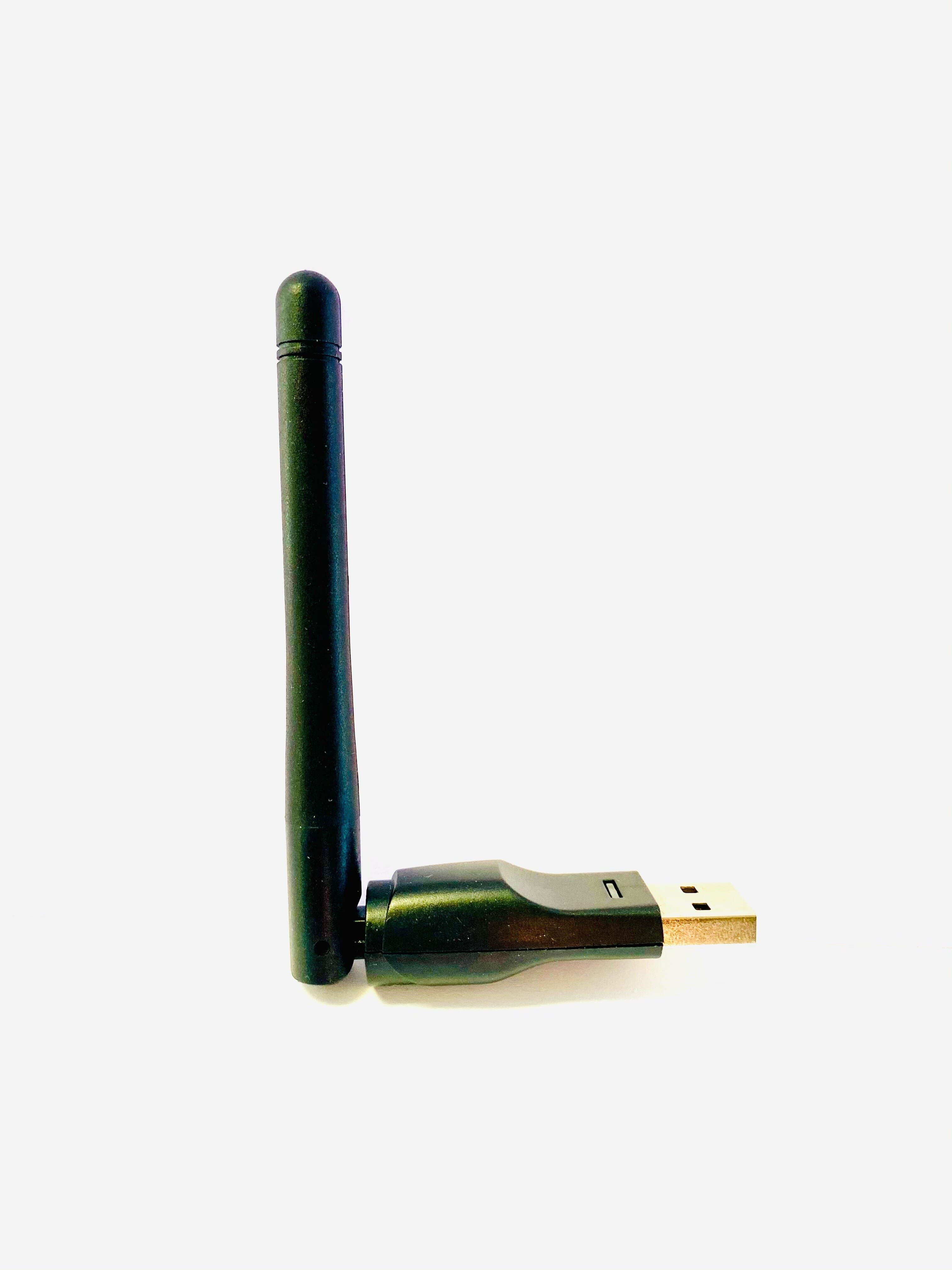 Qviart WiFI USB adapter med antenne - 2.4 GHz -150 Mbps Ralink RT5370nQVIART LUNIXUSB adaptere Sort Qviart WiFI USB adapter med antenne. Med denne adapter kan du hurtigt tilføre dit Qviart udstyr trådløs funktionalitet. 2.4 GHz, 150 Mbps. Qviart WiFi adapteren er bygget over en Ralink RT5370n og understøttes derfor af en række moderne Windows, Mac og Linux udstyr.