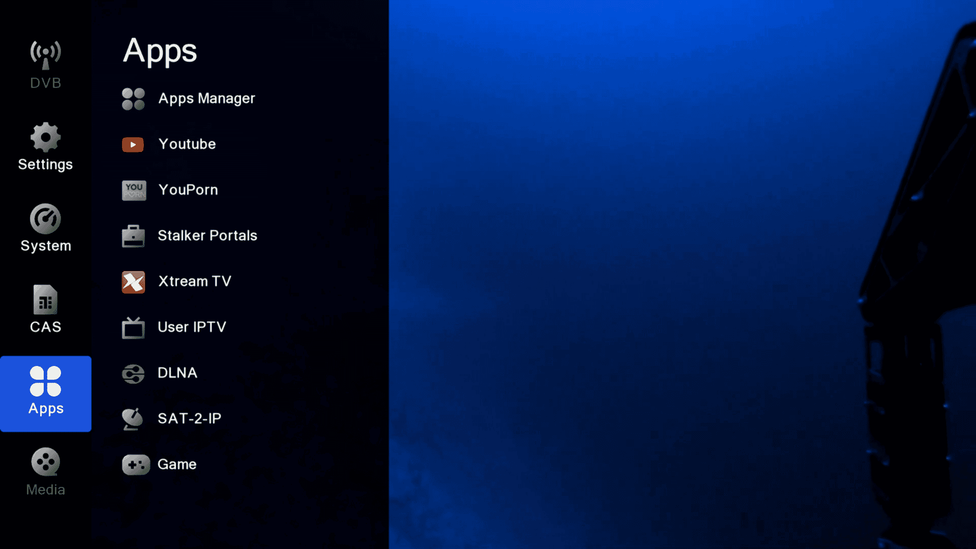 Apebox CI DVB-S2 Multistream + DVB-T2/C (Combo) TV BoksApeboxDigitalmodtager DVB-S/S2 Parabol TV Sort Apebox CI er ny DVB-S2 Multistream + DVB-T2/C (Combo) modtager med Common Interface (CI) og kortlæser.En  superkraftig H.265 HEVC-processor sikrer den bedste billedkvalitet, hurtig zapping og menubetjening. ApeBox CI modtager hele spektret af satellit-, antenne- og kabel TV. Veludstyret med Ethernet 100Mbps LAN til IPTV, internetapplikationer og streaming. En TV Boks med mange features til en særdels fornuftig pris. 