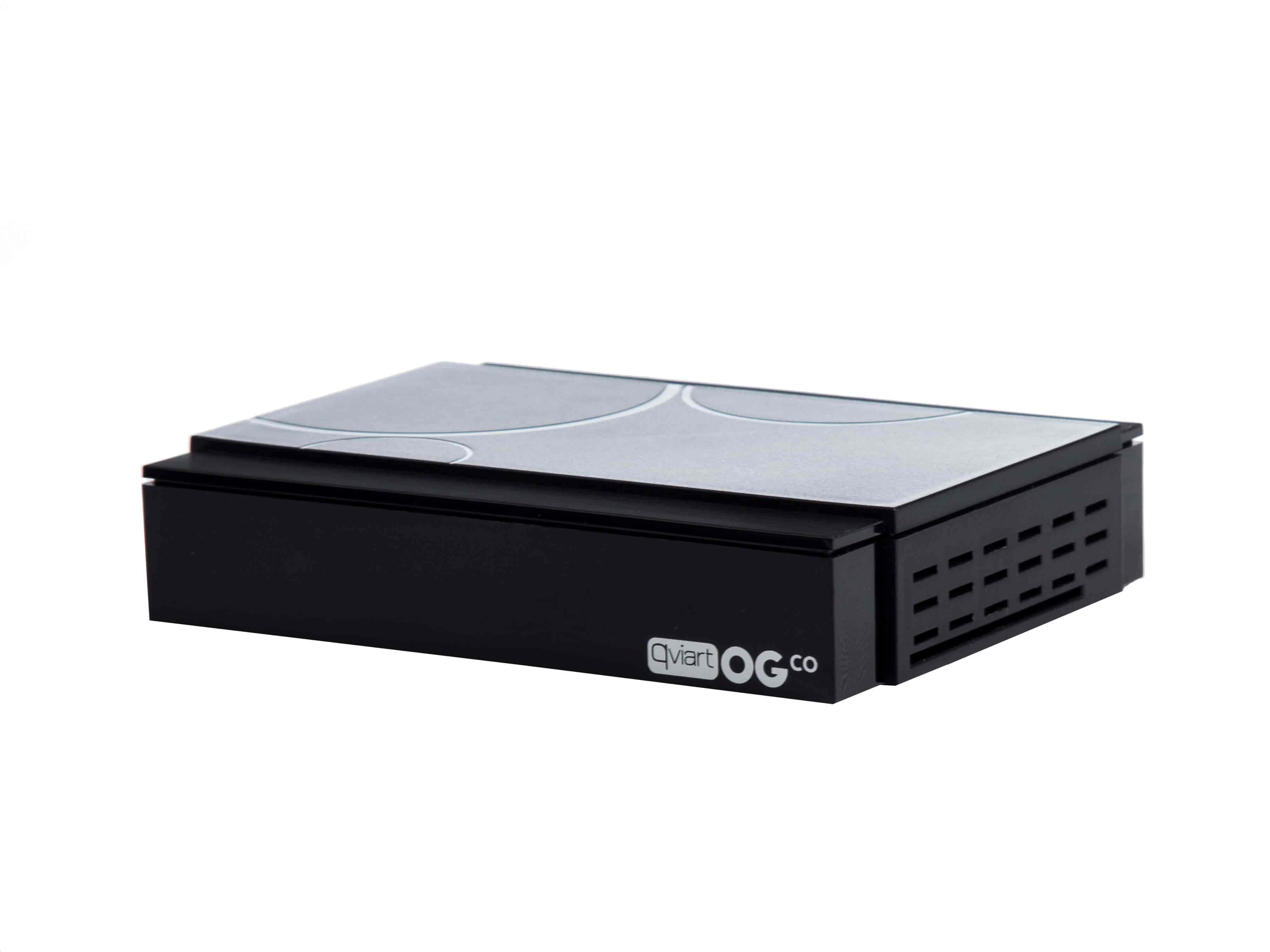 Qviart OGco IPTV multimedia DVB-S2+DVB-T2/C 1080p HEVC Multistream receiverQviart OGco is a powerful, stable, fast and easy OTT Linux Combo Multistream Full HD multimedia receiver. Qviart OGco is for those looking for a simple yet efficient 1080p DVB-S2 + DVB-T2 / C IPTV multimedia receiver at an affordable price. With Qviart OGco, you will be able to receive the free TV channels that are broadcast on terrestrial and uncoded cable TV as well as DVB-S2 SAT TV - but also IPTV. IPTV channels depend on the provider you choose unless you stick to the many 1000 IPTV channels are free and available to anyone. A fast box built over an ARM Cortex A7 Hisilicon CPU with support for a variety of codecs (DTS, DD +, TRUE HD, 1080p / 60FPS, VP8 / VP6). Supports QTV (Stalker), M3U and Xtream. If these concepts are not unfamiliar to you, Qviart OGco might be for you.QVIART LUNIX