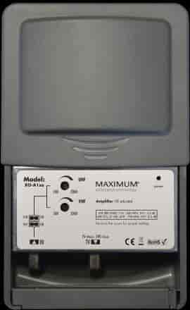 Antenna amplifier TV/DAB with LTE (4G) stopfilter
