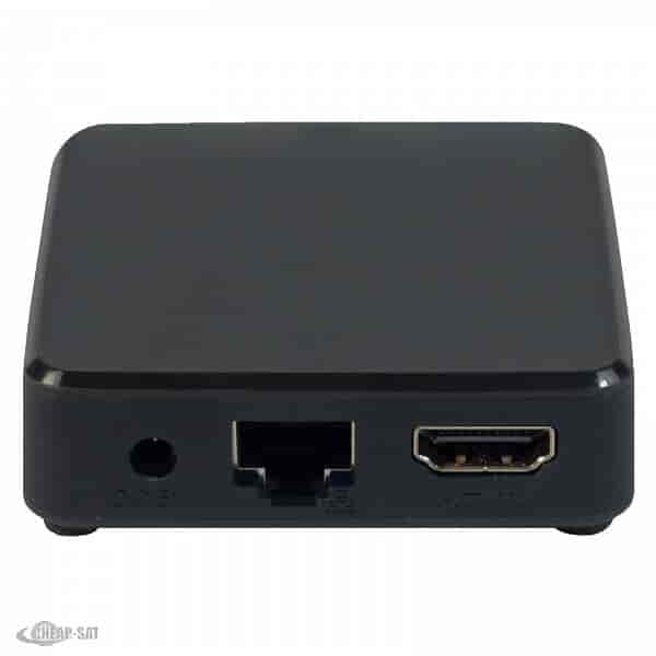 TVIP v.610 S-Box 4K UHD IPTV Multimedia player LAN - HDMI and power connection.