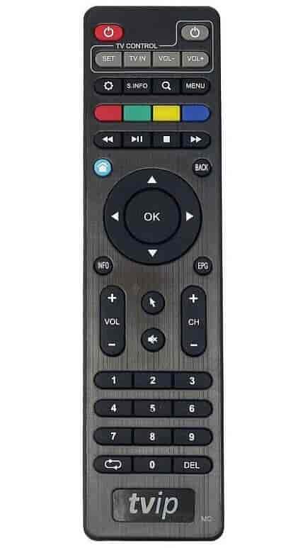 Remote control for TVIP v.610 S-Box 4K UHD IPTV Multimediaplayer