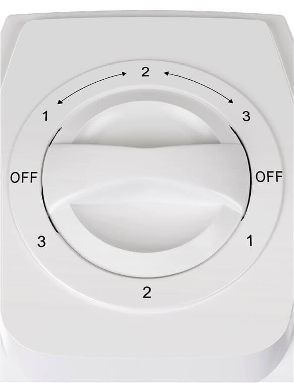 Smart tower fan with three power levels. 230V/45W, WhiteSmart tower fan with three power levels, very simple and easy operation This powerful tower fan has a 45-watt electric motor. and is super easy to operate. Just select one of the 3 steps and the fan is running. Enjoy a nice cooling breeze. Instructions for use included.goobay