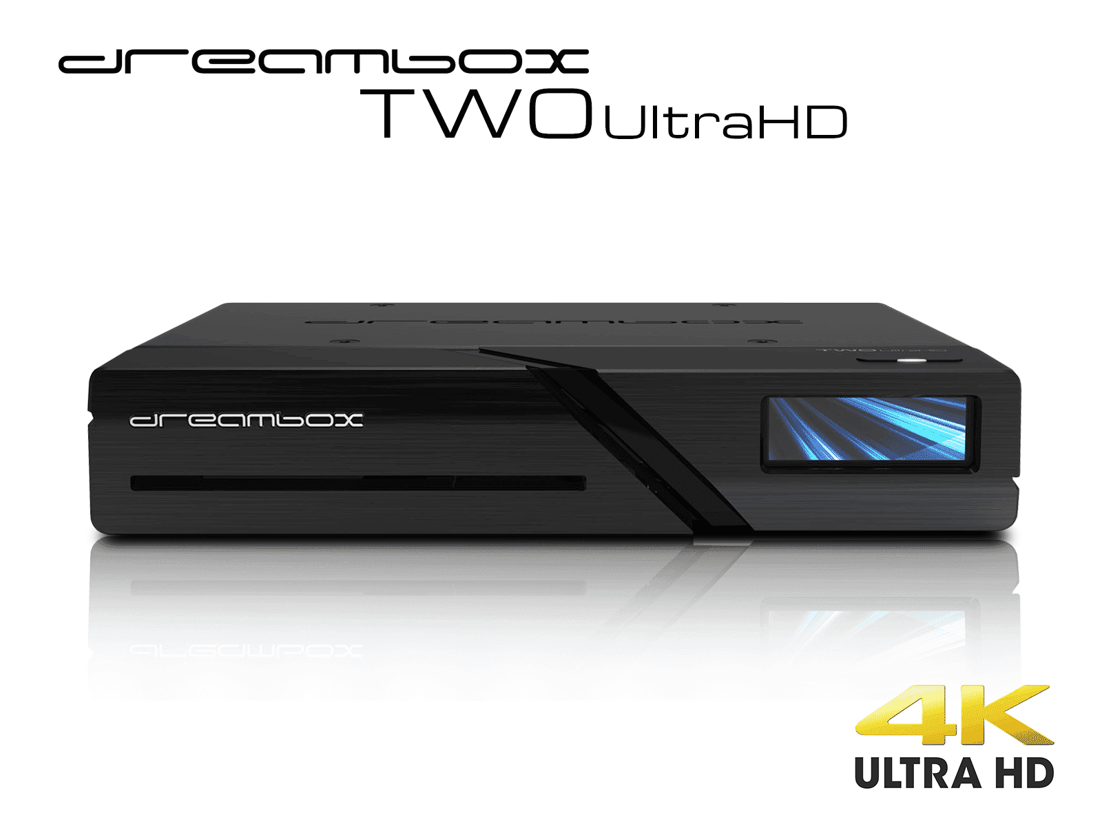 Dreambox Two Ultra HD BT 2x DVB-S2X Multistream Tuner 4K 2160p E2 Linux Dual Wifi H.265 HEVC Parabolmodtager