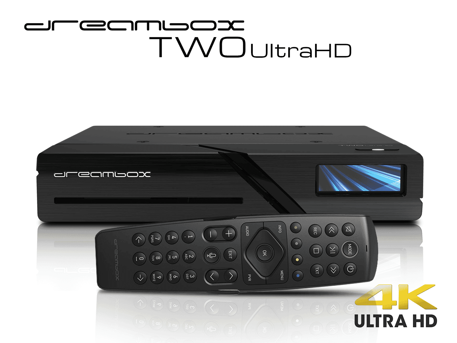 Dreambox Two Ultra HD BT 2x DVB-S2X Multistream Tuner 4K 2160p E2 Linux Dual Wifi H.265 HEVC
