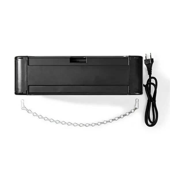 Insect trap 150 m2 11 W. Get rid of mosquitoes and other annoying flying insectsAre you enjoying the summer, but have you started going crazy over the annoying insects? Do you like to sleep with the window open, but are you afraid of mosquito bites? Nedis® electric insect traps provide a safe and environmentally friendly solution to all these disadvantages. Get rid of mosquitoes and other annoying flying insects with an electric UV insect trap. With a consumption of only 11 W, the insect trap uses only limited energy but is extremely efficient. An open 360° design with a large surface that effectively attracts insects and covers an area of ​​up to 150 m2. Insects attracted to UV-A light die immediately after contact with the internal high-voltage grid. Contains no chemicals, so it is organic and safe for humans and the environment. Contains a washable collection compartment.Nedis