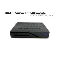 STB SAT receiver Dreambox DM520 mini HD 1xDVB-S2 Tuner PVR ready Full HD 1080p H.265 LinuxThe compact Dreambox DM520 mini sets new standards with its modern design and technical equipment at the highest level. A latest generation Broadcom chipset (BCM 73625) ensures fast channel change and hassle-free navigation. The DM520 mini comes with the popular RCU20 multi-remote control for Dreamboxes and playback devices such as televisions or Blu-ray players. The futuristic design of the DM520 mini with the colored status LED display shows the innovative power that Dreamboxes is known for worldwide. The DM520 mini has an illuminated touch-on / off sensor on the front. On the back, there is, among other things, a USB port that can be used to restore the Dreambox in the event of a flash crash without having to send it in.Dream Multimedia - Dream Property