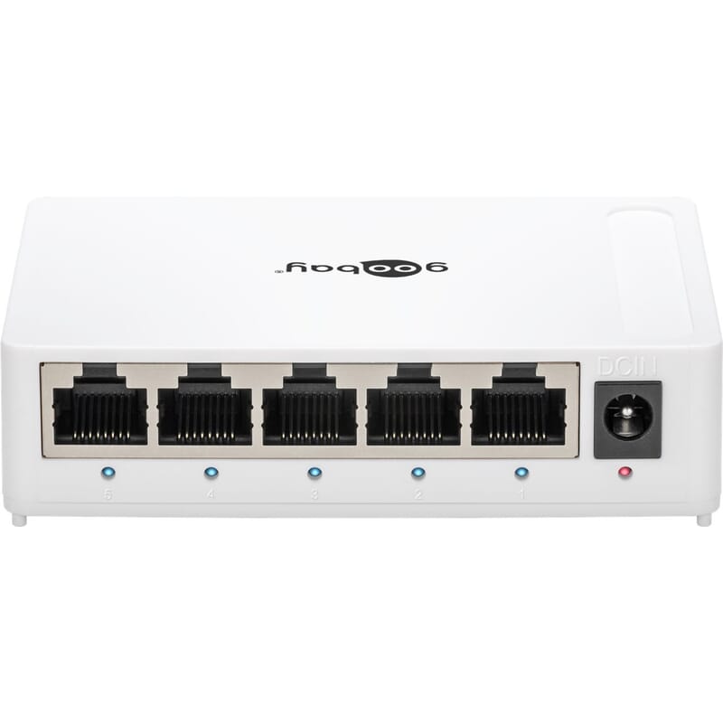 5 Port Gigabit Ethernet Switch with 5x 10/100/1000Mbps Auto-Negotiation