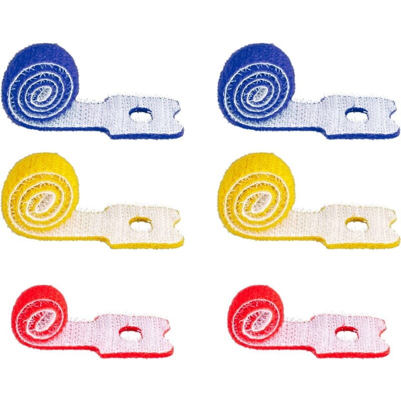 Velcro straps for cable organizationGet control of cables and wires with Velcro. Velcro straps make it easy to get hold of wires whether it is on or behind the desk or for loose wires. Organize your wires the easy way. Pack of 6 velcro straps in 3 different lengths.goobay