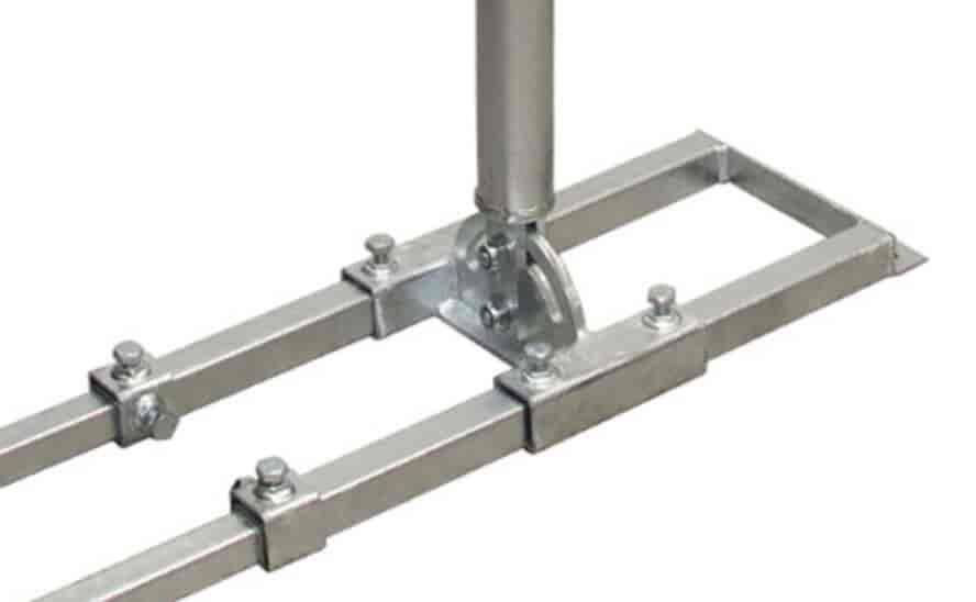 Rafter mast holder, steel, HQ, hot-dip galvanized, tube 48mm / 100cm, rafter spacing: approx. 54 - 95cmRafter mast holder, steel, HQ, hot-dip galvanized, tube 48mm / 100cm, rafter spacing: approx. 54 - 95cm. Satellite rafter bracket for mounting satellite antennas etc.N.A.
