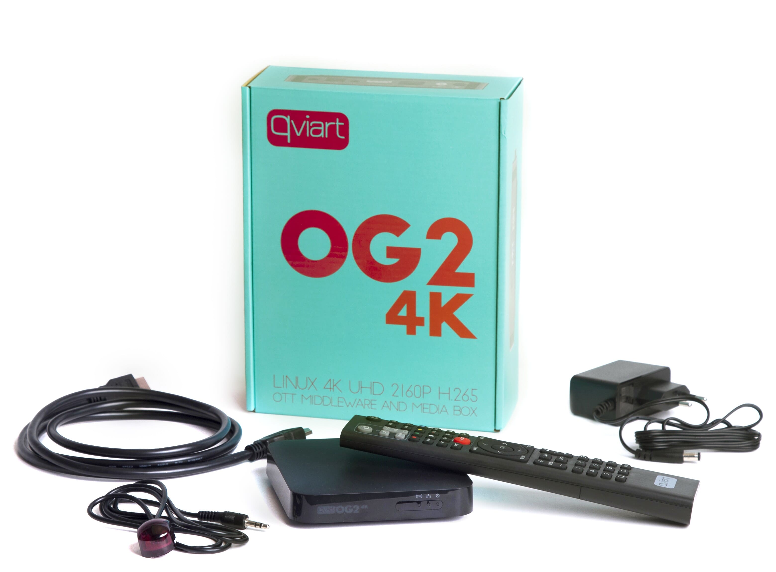 OG24K IPTV Boks multimediaplayer Qviart 4K UHD 2160P H.265Note: OG24K has been replaced by OG3 4K. Linux OTT UHD Qviart OG24K IPTV Box multimedia player. The Qviart OG24K IPTV receiver is probably currently the best option for Linux Stalker IPTV users, smartstreamers and anyone else who needs simplicity, speed and stability at a reasonable price. The uniquely in-house developed Stalker QTV application offers a superior TV experience in an IPTV receiver - easy to use, many options, flexible and with constant improvements and new features.QVIART LUNIX