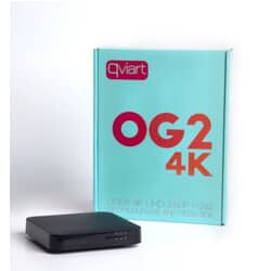 IPTV kanaler med Qviart OG24K - på det danske marked nu - OG24K IPTV Boks multimediaplayer Qviart 4K UHD 2160P H.265