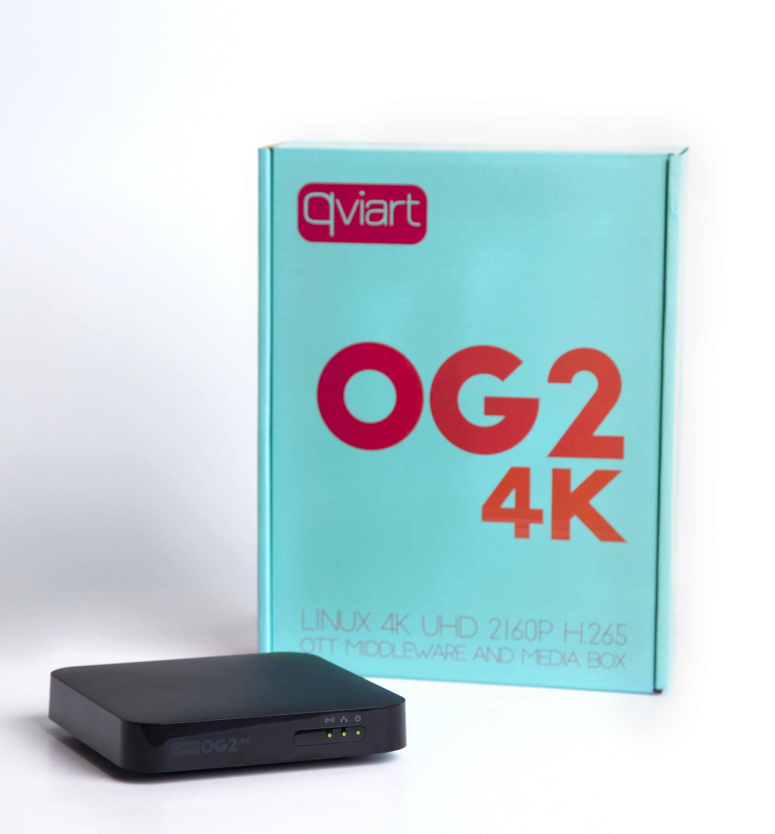 OG24K IPTV Boks multimediaplayer Qviart 4K UHD 2160P H.265Note: OG24K has been replaced by OG3 4K. Linux OTT UHD Qviart OG24K IPTV Box multimedia player. The Qviart OG24K IPTV receiver is probably currently the best option for Linux Stalker IPTV users, smartstreamers and anyone else who needs simplicity, speed and stability at a reasonable price. The uniquely in-house developed Stalker QTV application offers a superior TV experience in an IPTV receiver - easy to use, many options, flexible and with constant improvements and new features.QVIART LUNIX