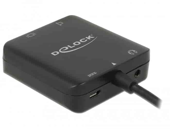 Delock HDMI Audio Extractor 4K 60 Hz compact - udtræk lyd fra HDMIN.A.Digital - Analog converter Sort Delock HDMI Audio Extractor 4K 60 Hz compact kan bruges til at udtrække lydsignalet fra en HDMI-transmission. Mens videosignalet vises på et tv eller en skærm, kan lydsignalet sendes digitalt (S/PDIF) eller analogt (stereo) til andre enheder, såsom hovedtelefoner eller en surround-modtager. 