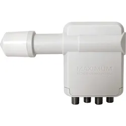 Maximum XO-R4 - QUAD LNB til parabol - gør det muligt at sende parabolsignal til 4 digitalmodtagere. Egnet til HD TV signaler.
