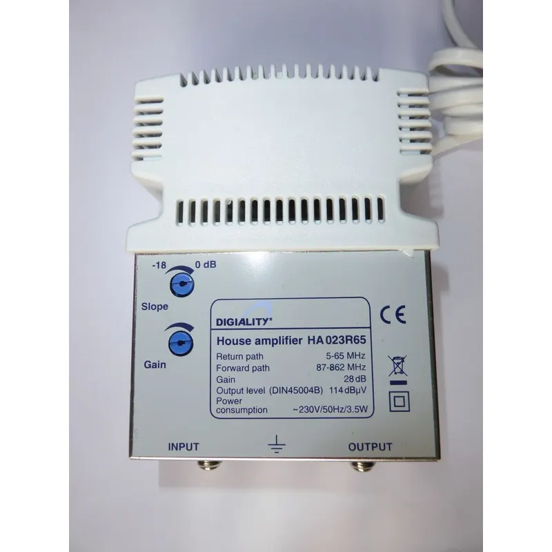 HA 023R65 Broadband amplifier with return path. HA 023R65 Broadband amplifier with return path.