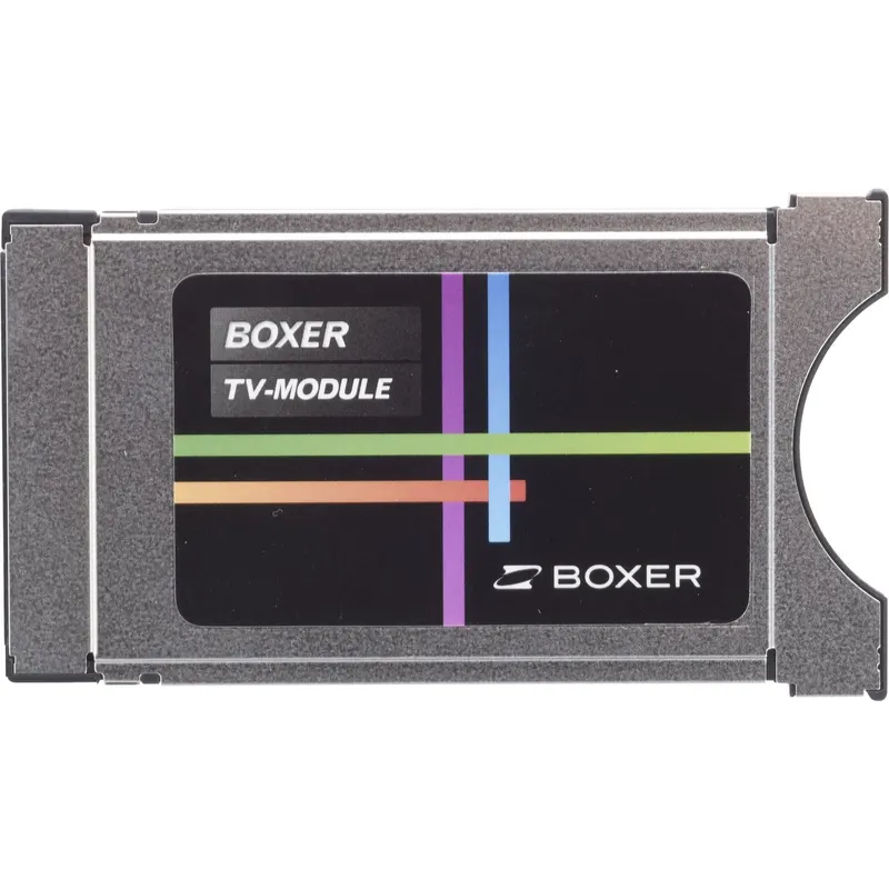Boxer CA module MPEG4 DVB-T - til modtagelse af Boxer SD kanaler - IKKE HDTV. Boxer CA module MPEG4 DVB-T - til modtagelse af Boxer SD kanaler - IKKE HDTV.
