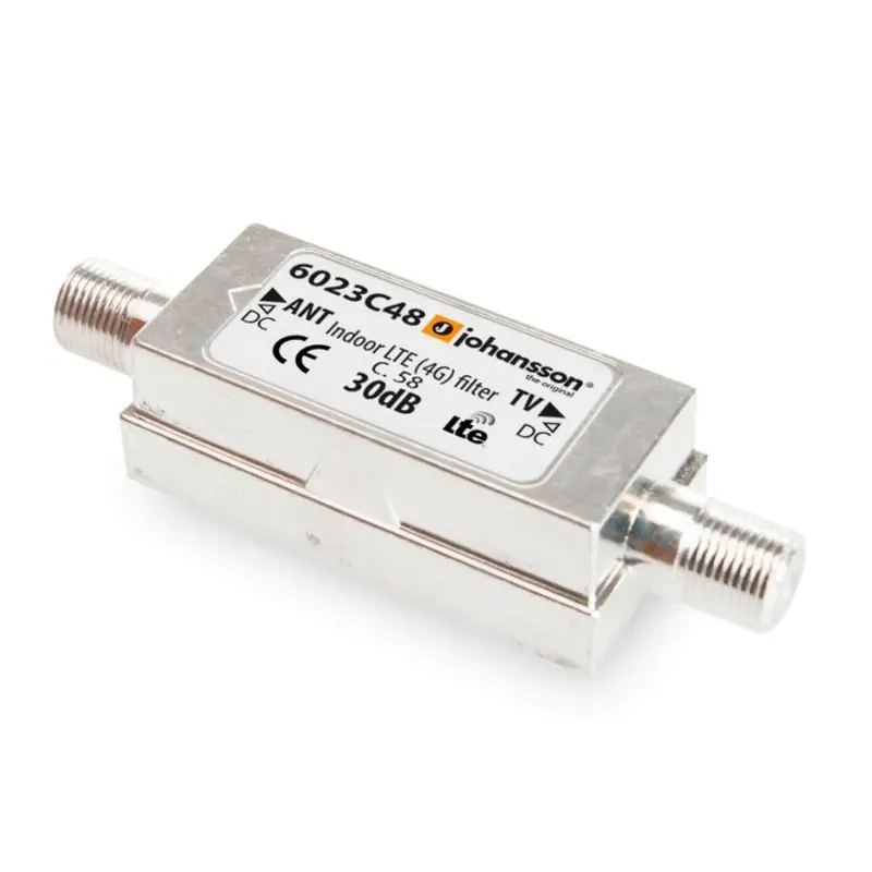 Avoid signals from 4G and 5G networks. Cuts away any signal outside 5-694 MHz Avoid signals from 4G and 5G networks. Cuts away any signal outside 5-694 MHz